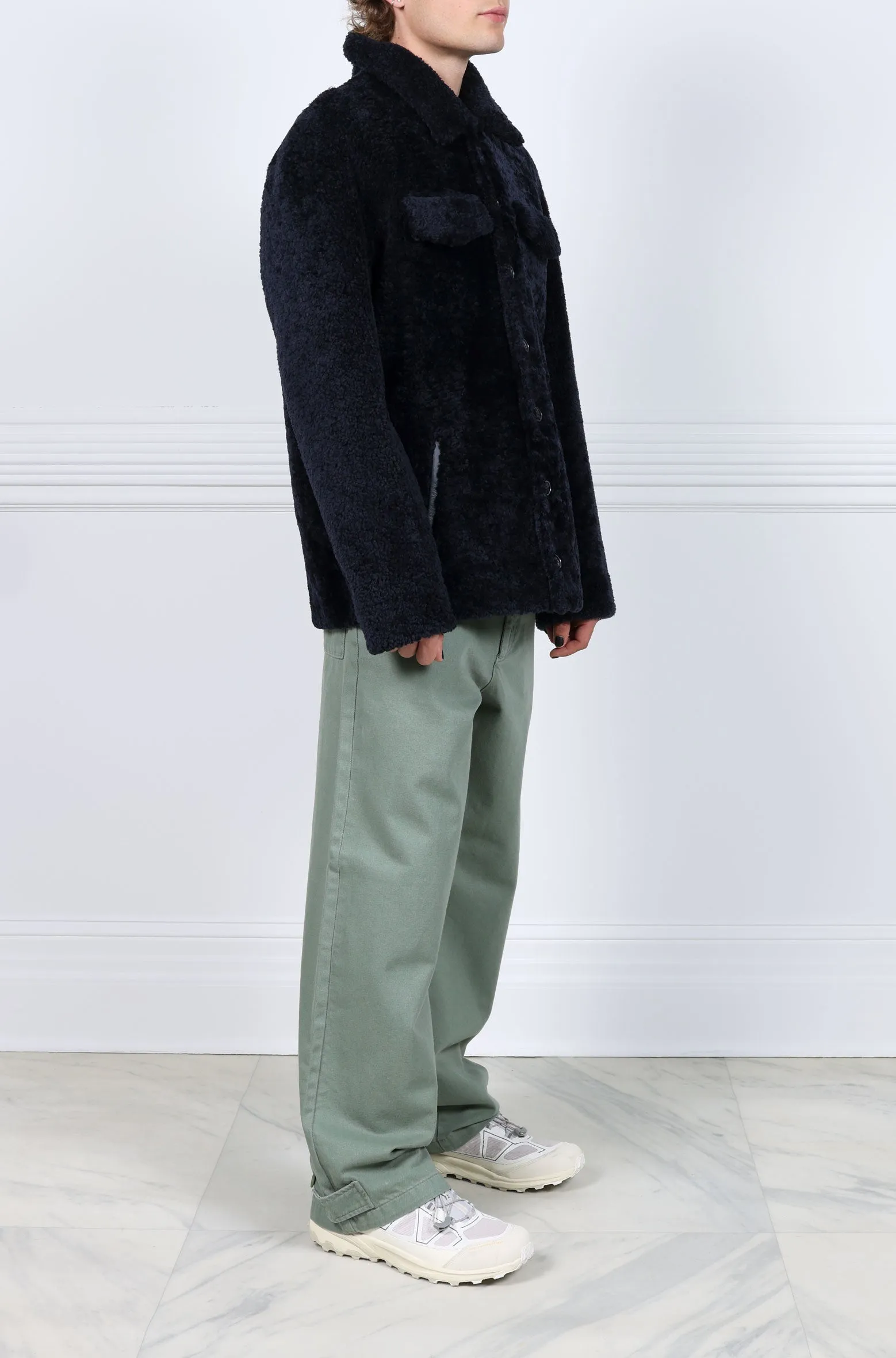 Mens Reversible Shearling Safari Jacket sold by Pologeorgis product image thumbnail 4