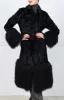 Shearling Coat with Curly Lamb Peplum & Trim sold by Pologeorgis