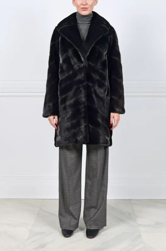 The Aiden Mink Fur Coat sold by Pologeorgis