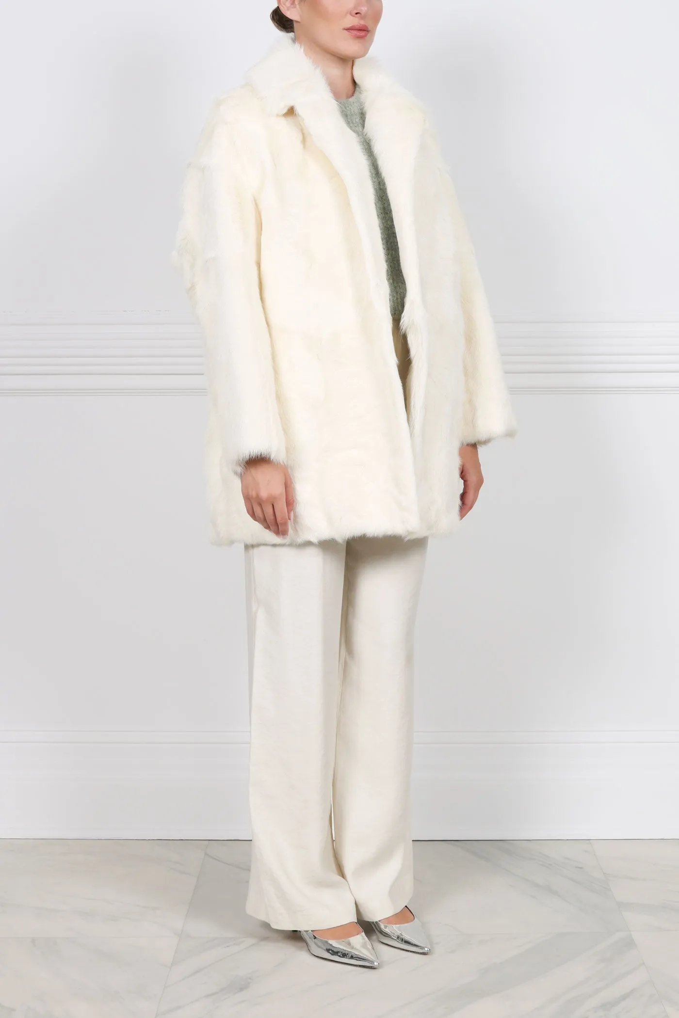The Renee Oversized Shearling Coat sold by Pologeorgis product image thumbnail 5