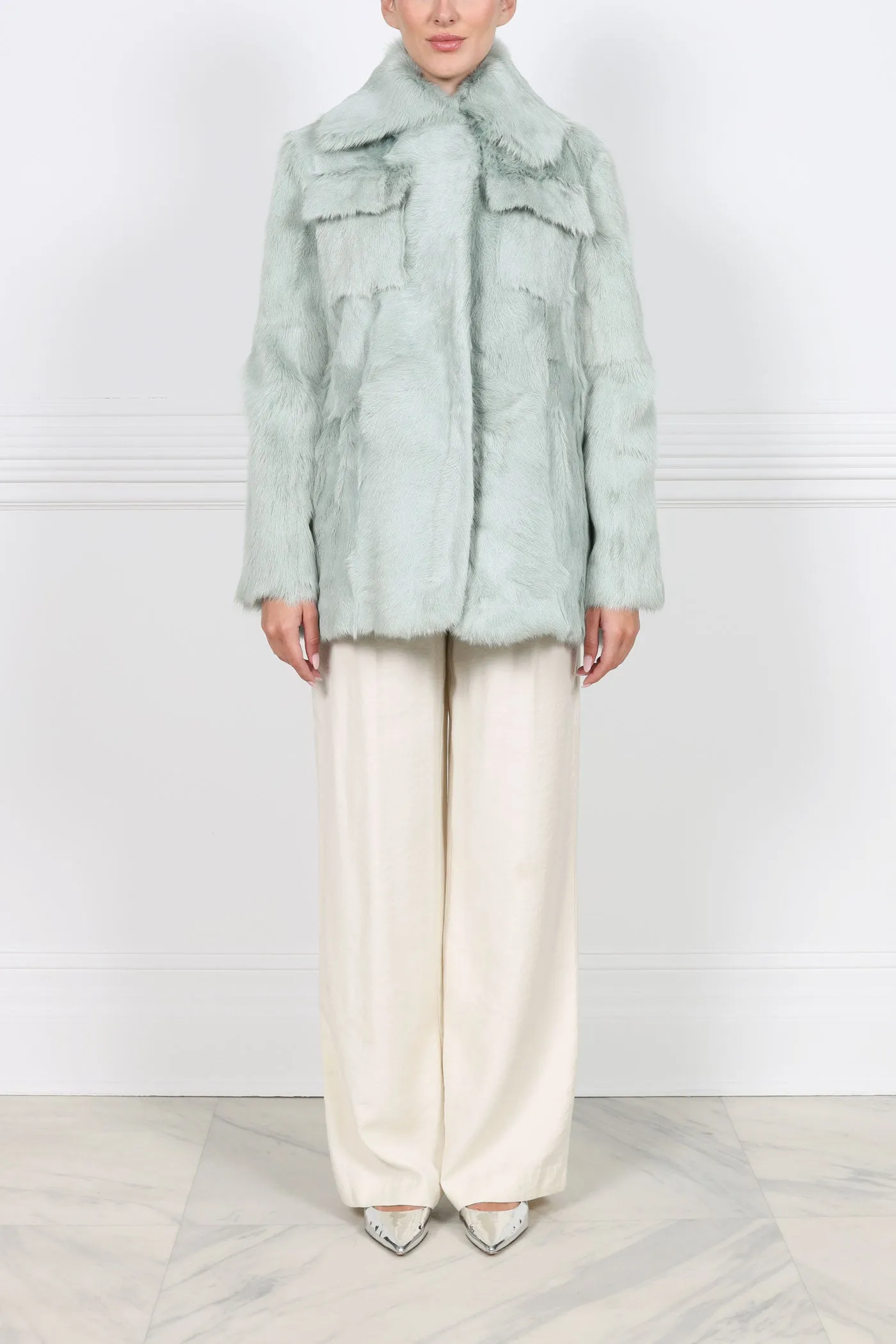 SHEARLING SAFARI JACKET sold by Pologeorgis product image thumbnail 3