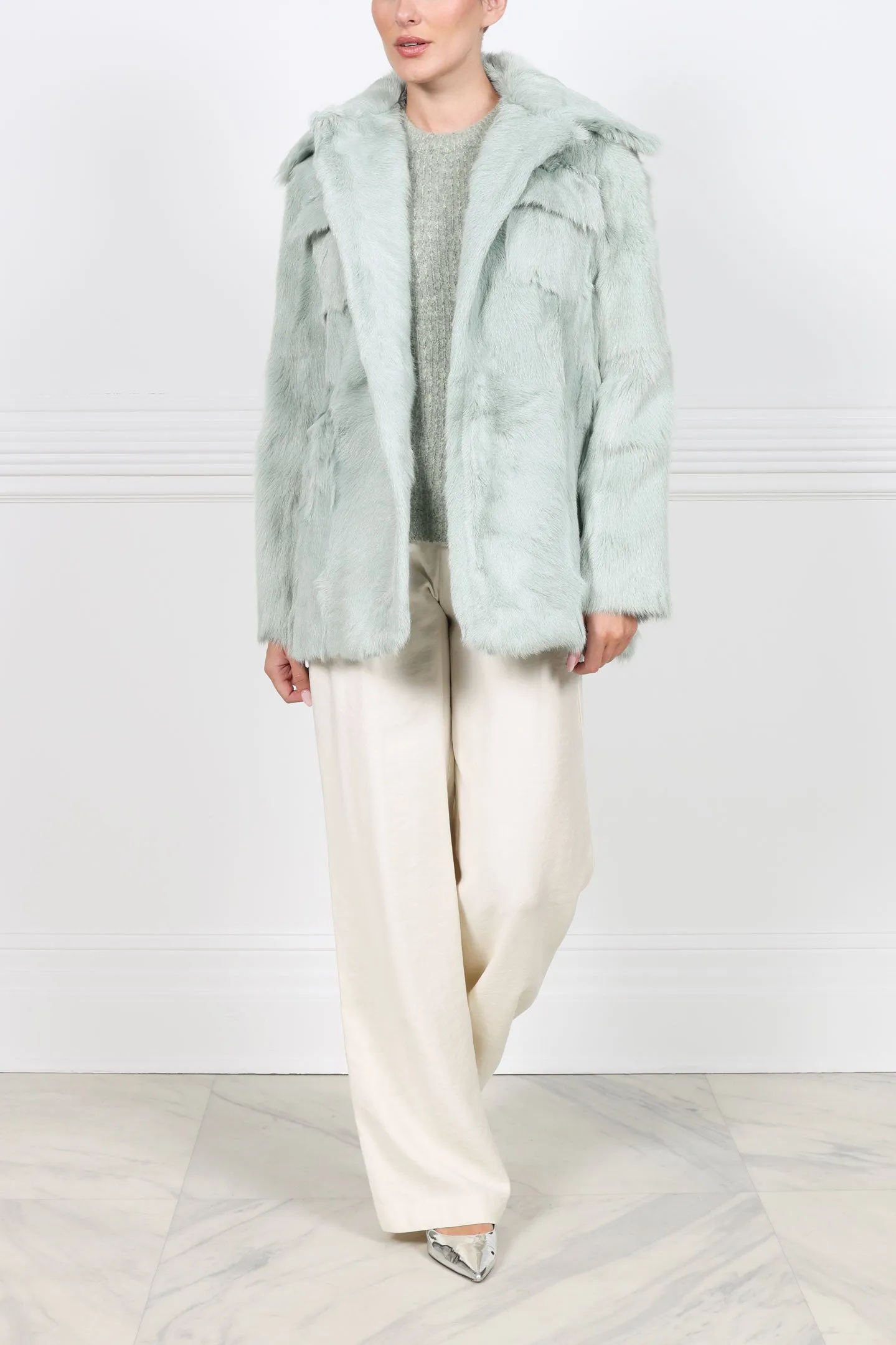 SHEARLING SAFARI JACKET sold by Pologeorgis