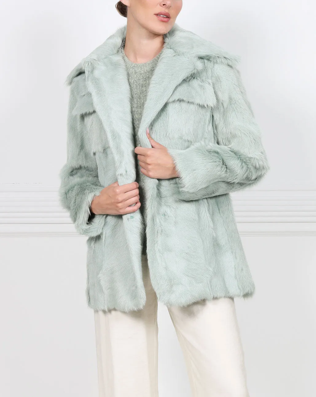 SHEARLING SAFARI JACKET sold by Pologeorgis product image thumbnail 2