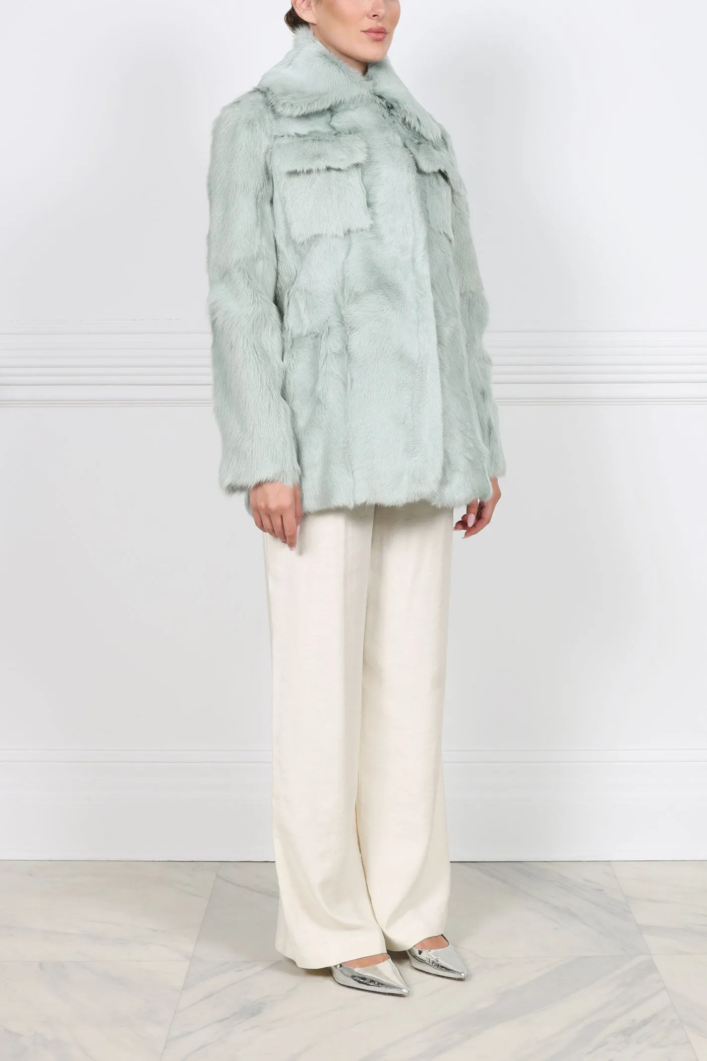 SHEARLING SAFARI JACKET sold by Pologeorgis product image thumbnail 4