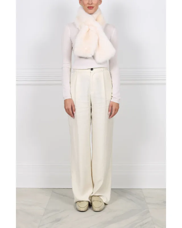 Pearl Sable Fur Pull Through Scarf sold by Pologeorgis