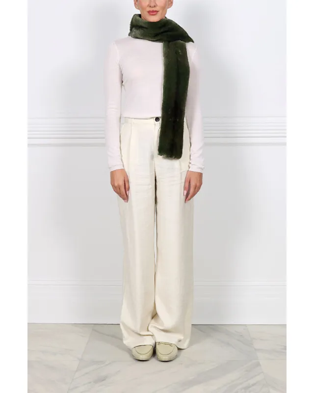 Dyed Loden Mink Scarf sold by Pologeorgis