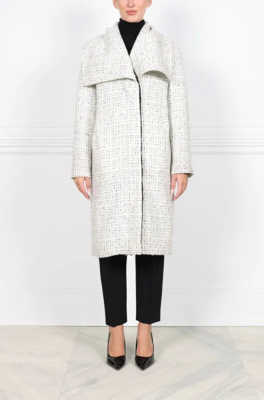Tweed Reversible Fur coat sold by Pologeorgis