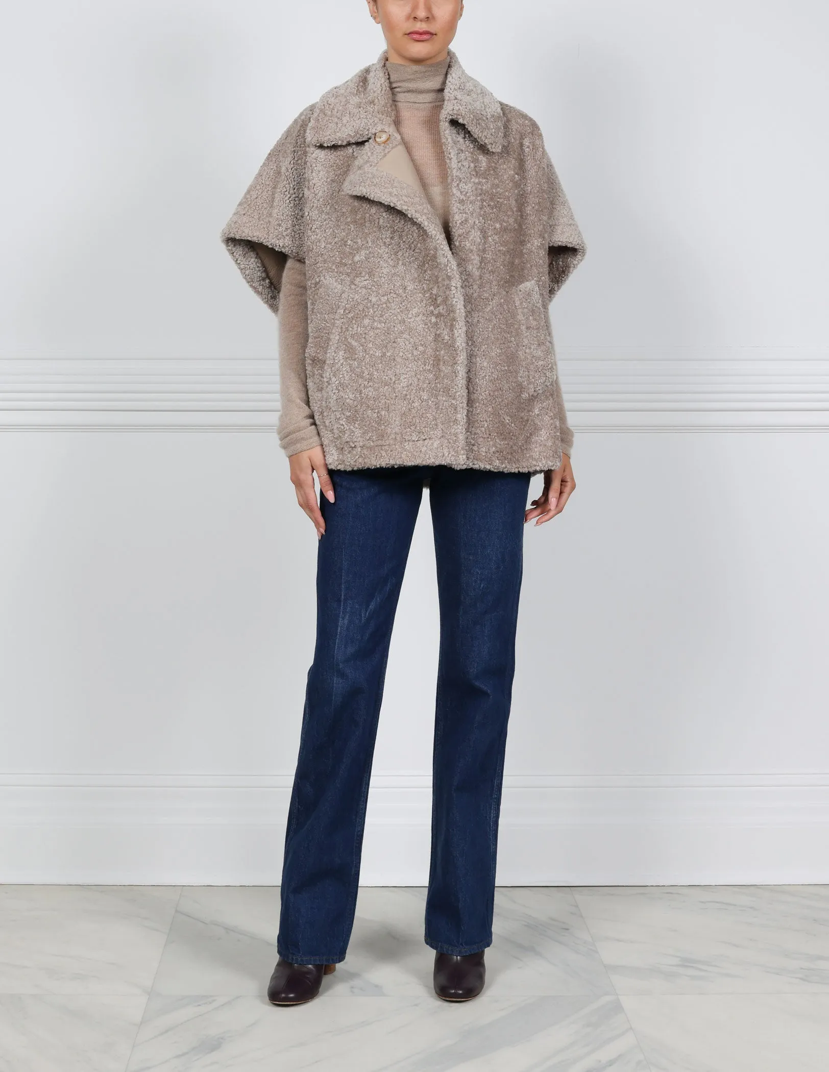 The Malibu Shearling Vest sold by Pologeorgis