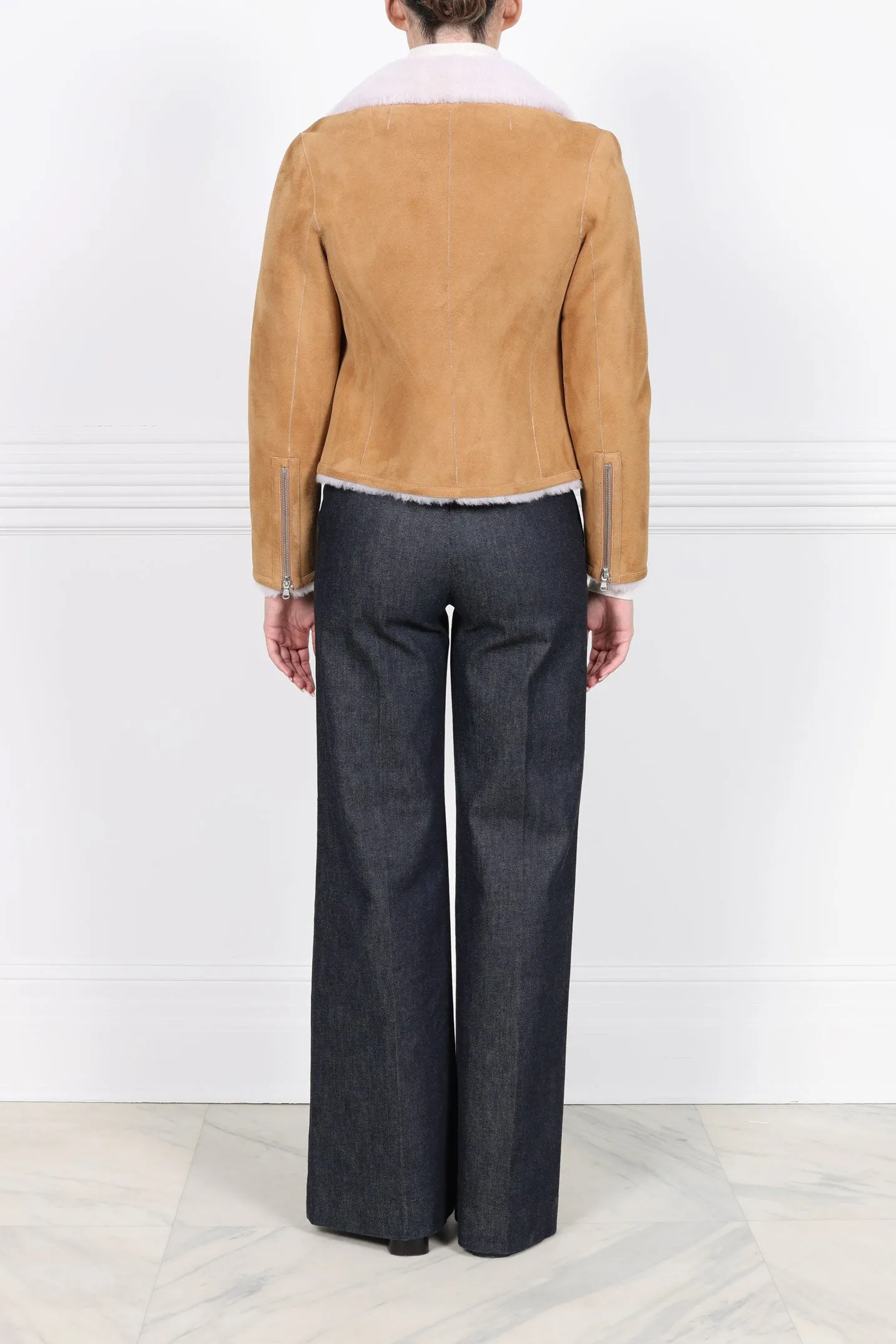 The Moto Shearling Jacket sold by Pologeorgis product image thumbnail 4