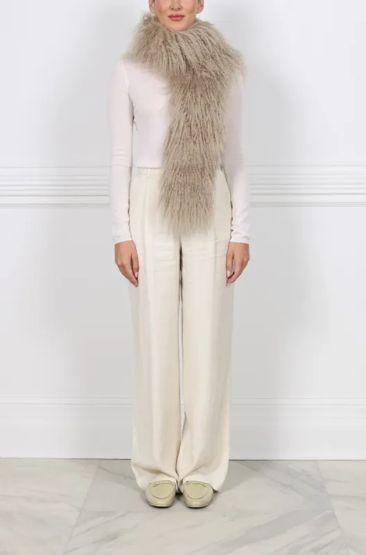 62" Curly Shearling Scarf sold by Pologeorgis