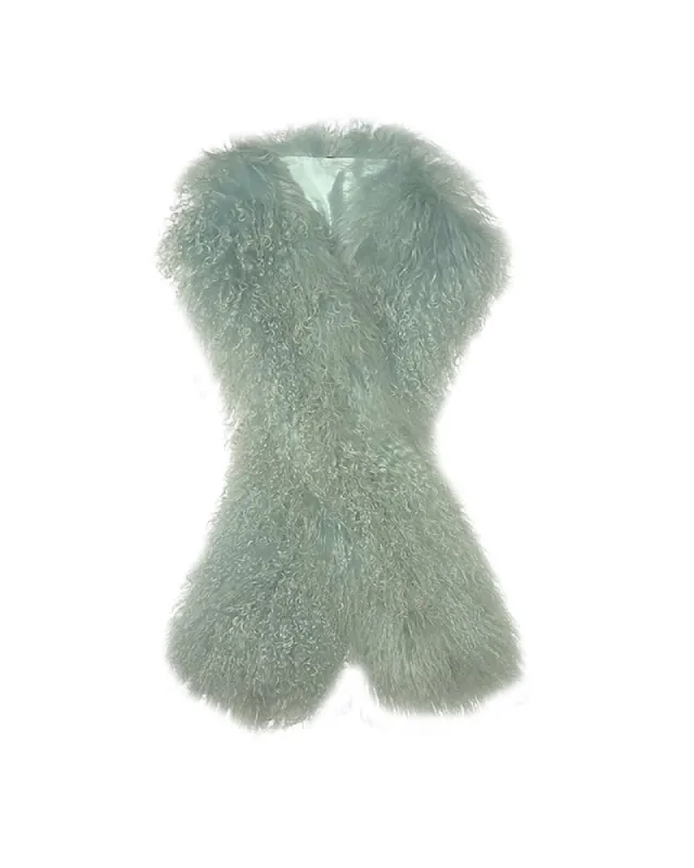 52" Curly Shearling Scarf sold by Pologeorgis