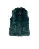 Stripped Fox Fur Vest sold by Pologeorgis