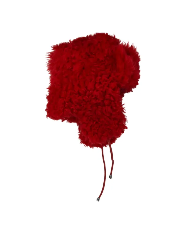 Tigrados Shearling Trapper Hat sold by Pologeorgis