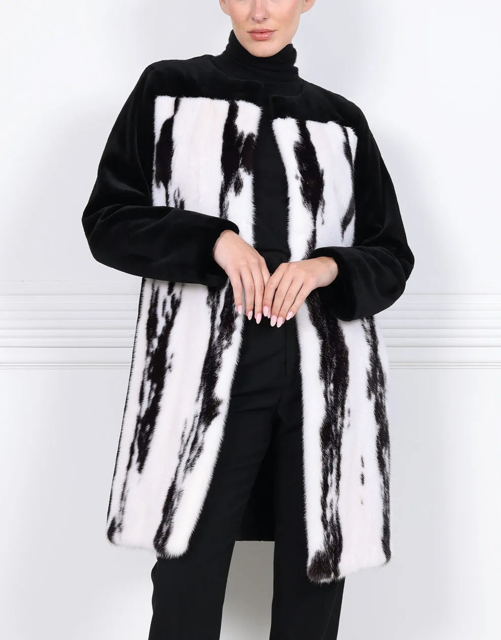 The River Cross Mink and Sheared Mink Coat sold by Pologeorgis product image thumbnail 5