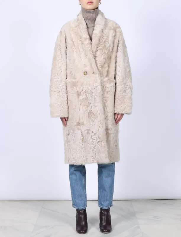 Kalgan Shearling Oversized Coat sold by Pologeorgis