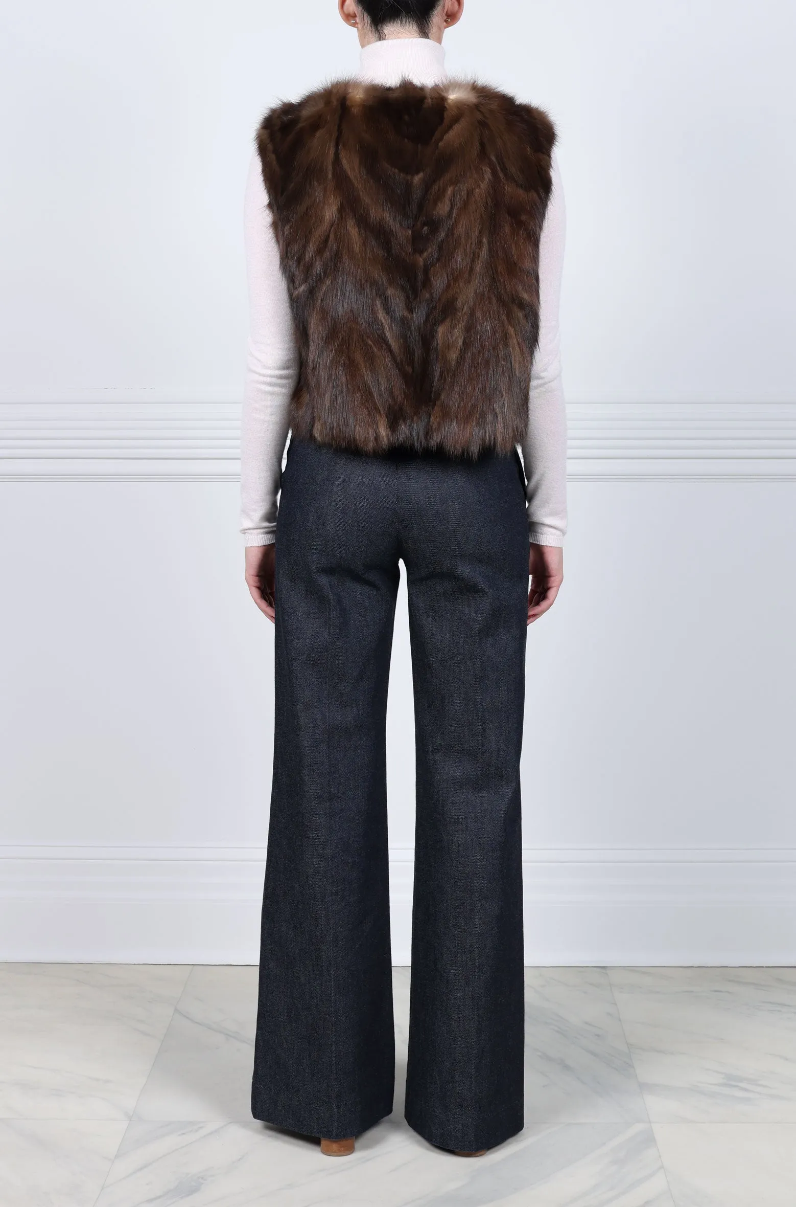 Upcycled Sable Fur Vest sold by Pologeorgis product image thumbnail 2