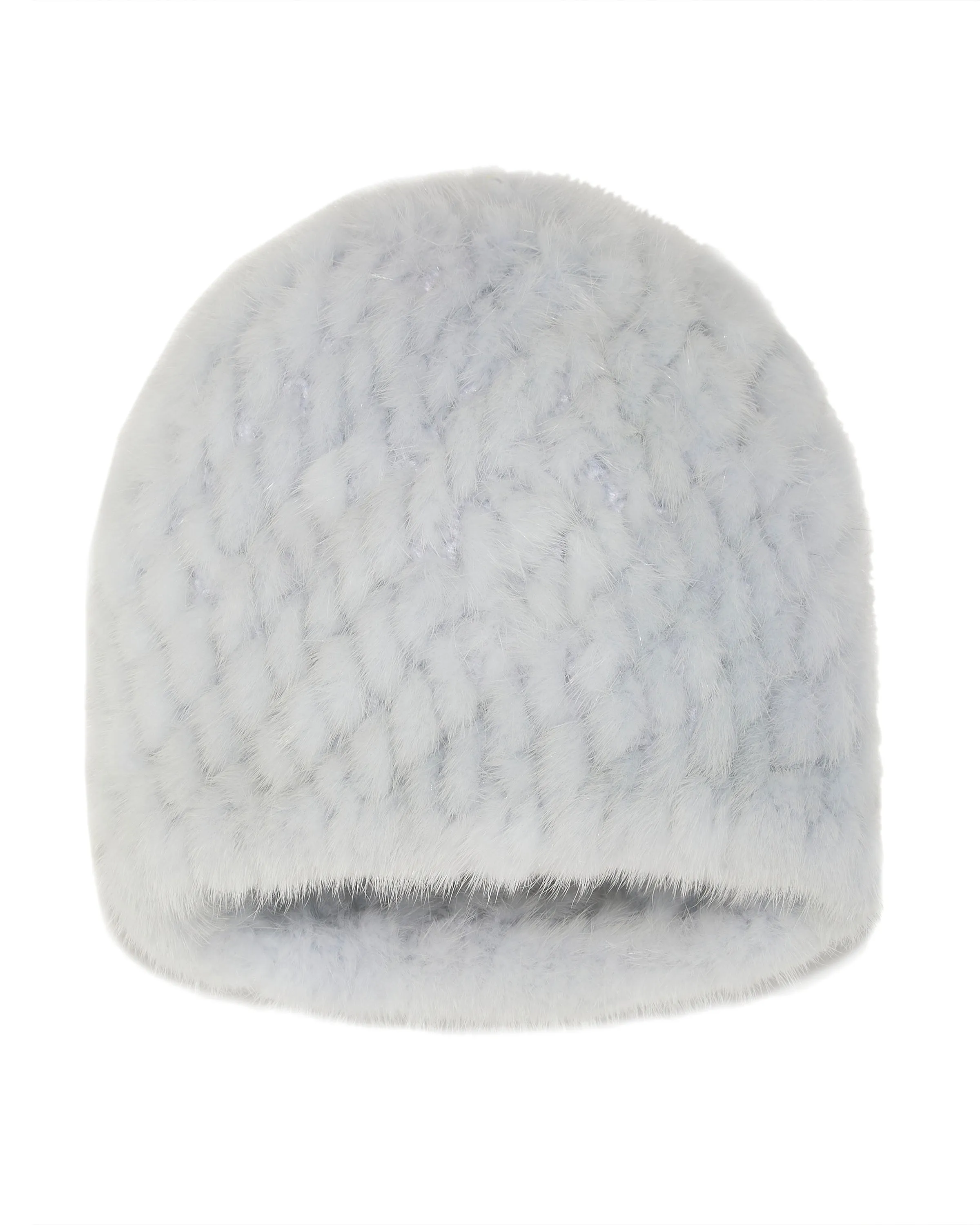 The Knit Mink Fur Scully in Light Blue sold by Pologeorgis product image thumbnail 2