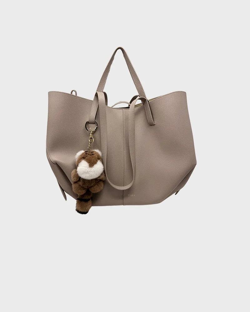 Tiger Bag Charm Key Ring Made of Mink sold by Pologeorgis