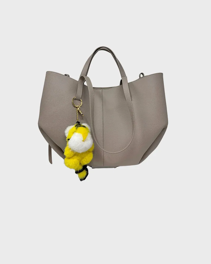 Tiger Bag Charm Key Ring Made of Mink sold by Pologeorgis product image thumbnail 2