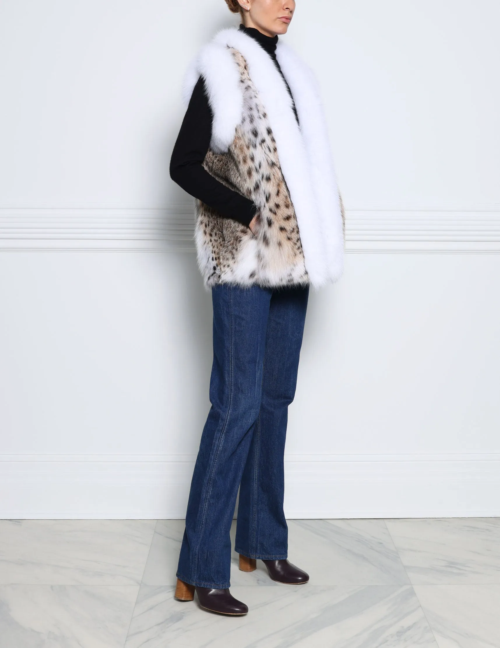 The Spotted Fur Vest sold by Pologeorgis product image thumbnail 2