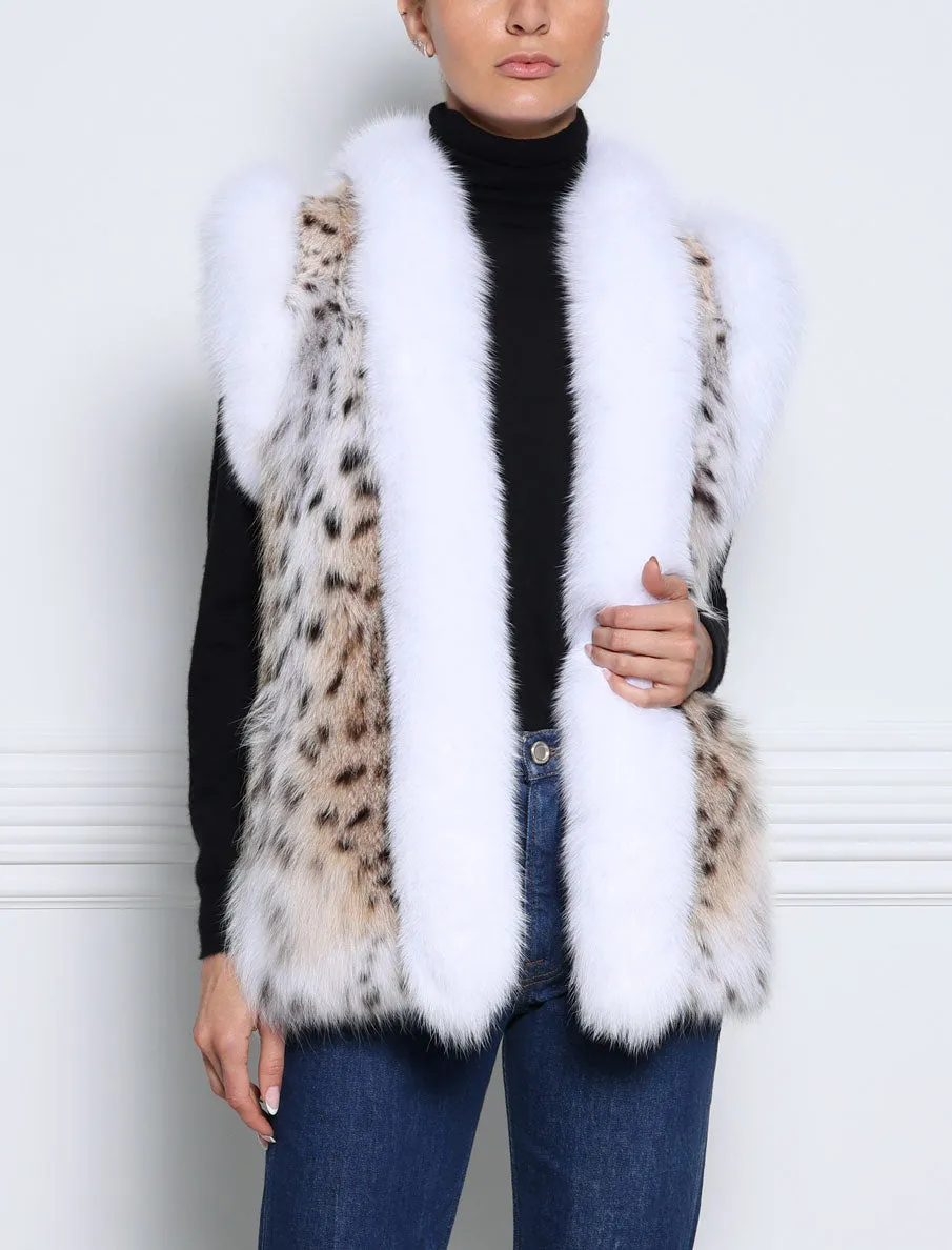 The Spotted Fur Vest sold by Pologeorgis product image thumbnail 3