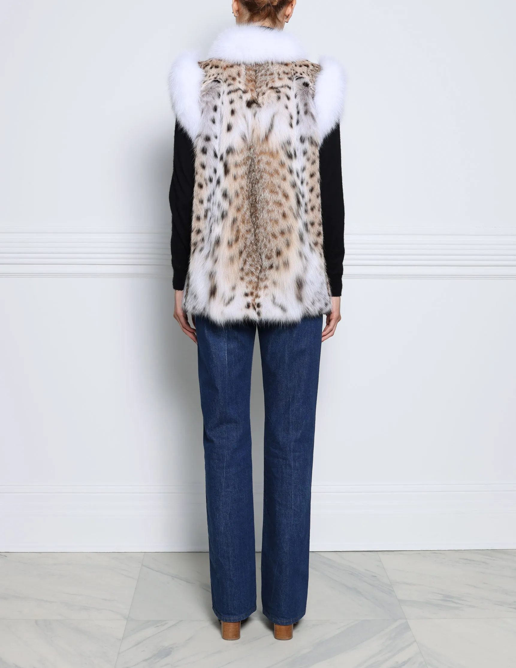 The Spotted Fur Vest sold by Pologeorgis product image thumbnail 4