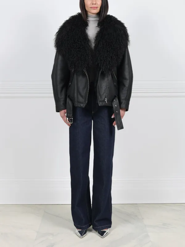 The MC Jacket with Long Hair Curly Trim sold by Pologeorgis