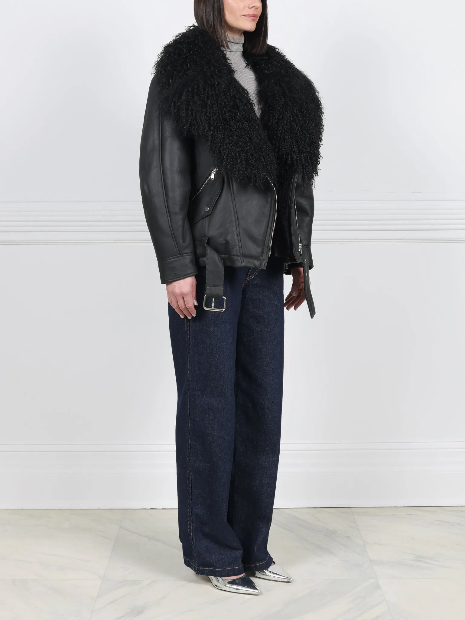 The MC Jacket with Long Hair Curly Trim sold by Pologeorgis product image thumbnail 3