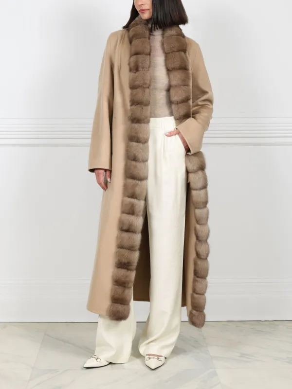 The Daniella Cashmere Coat sold by Pologeorgis