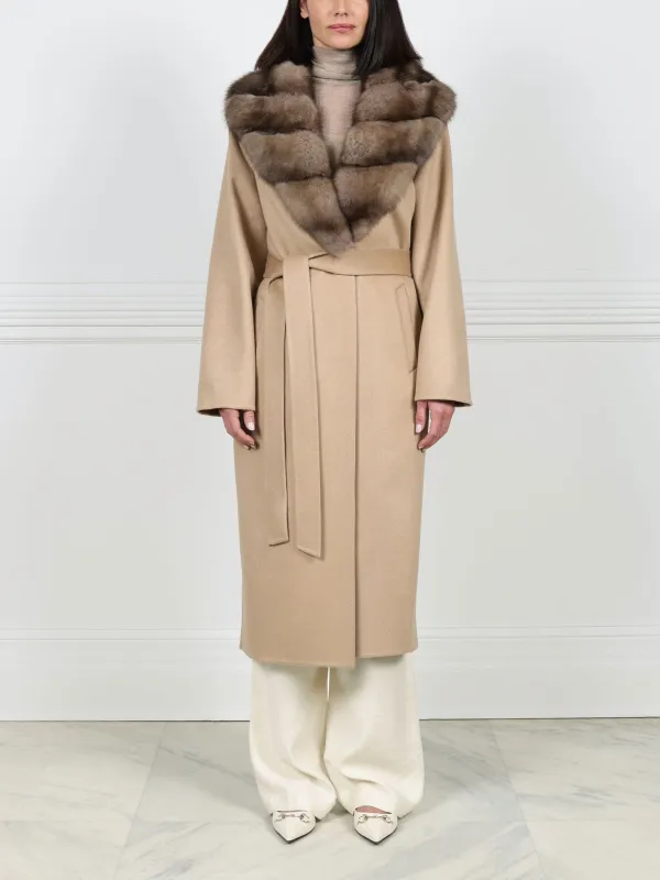 The Irene Double Face Cashmere Coat sold by Pologeorgis