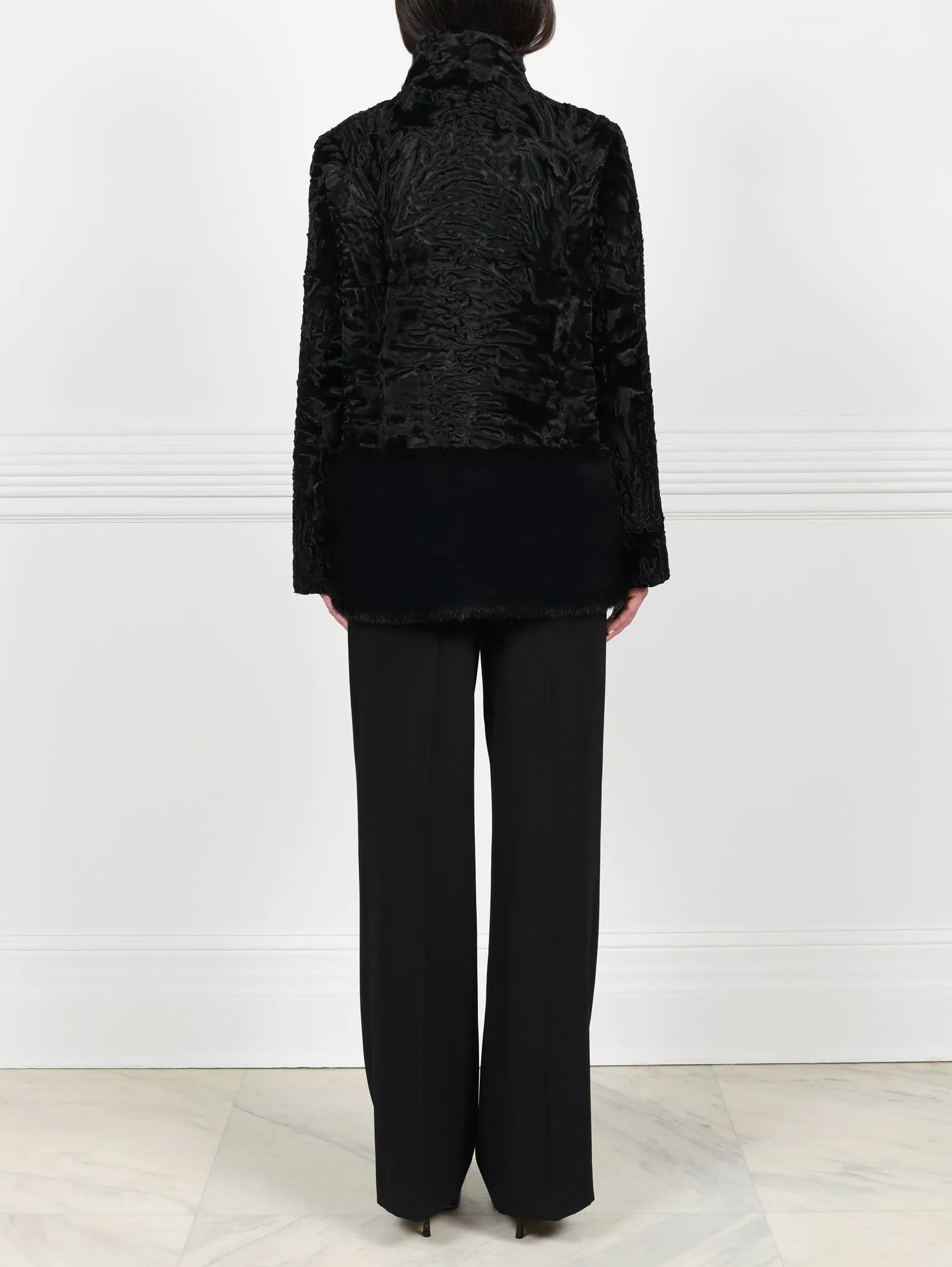 The Peplum Lamb and Mink Jacket sold by Pologeorgis product image thumbnail 4