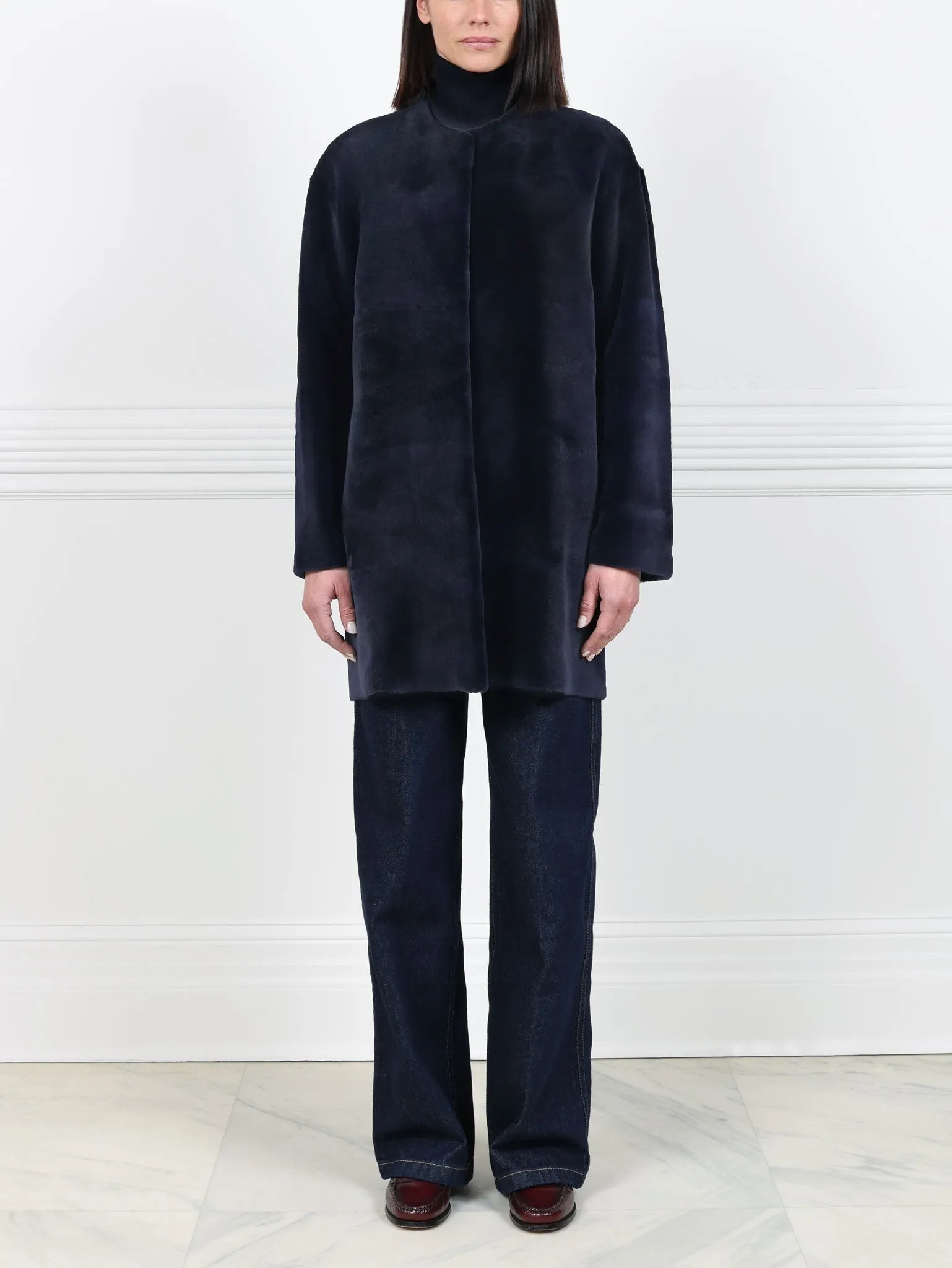 The Mindy Sueded Sheared Mink Fur Coat sold by Pologeorgis product image thumbnail 5