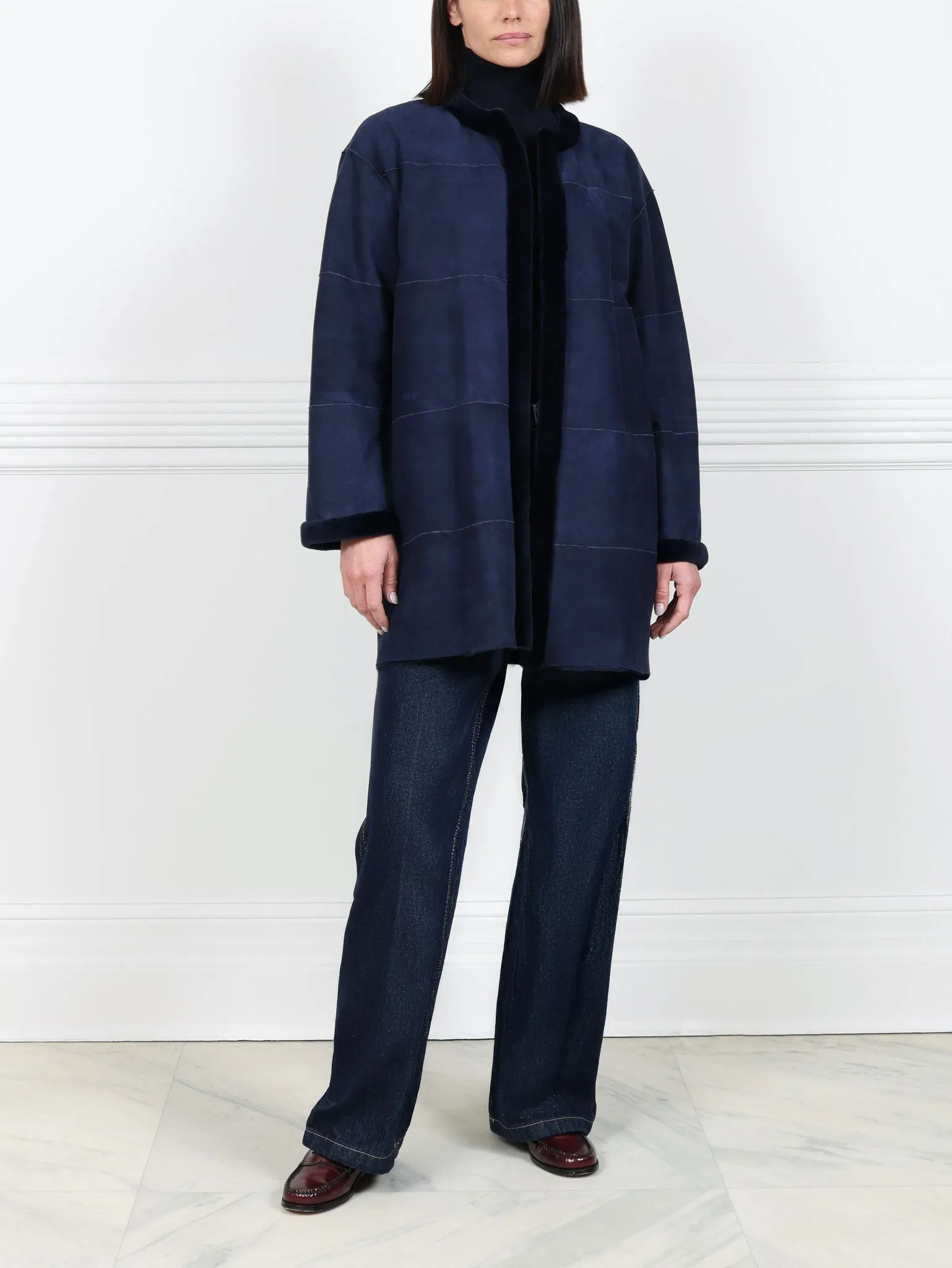 The Mindy Sueded Sheared Mink Fur Coat sold by Pologeorgis product image thumbnail 2