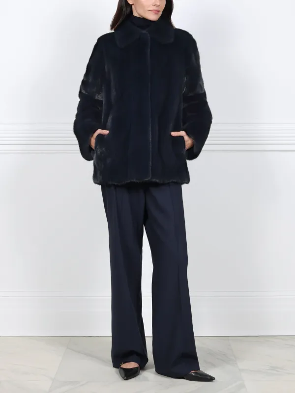 The Amelia Mink Fur Jacket sold by Pologeorgis