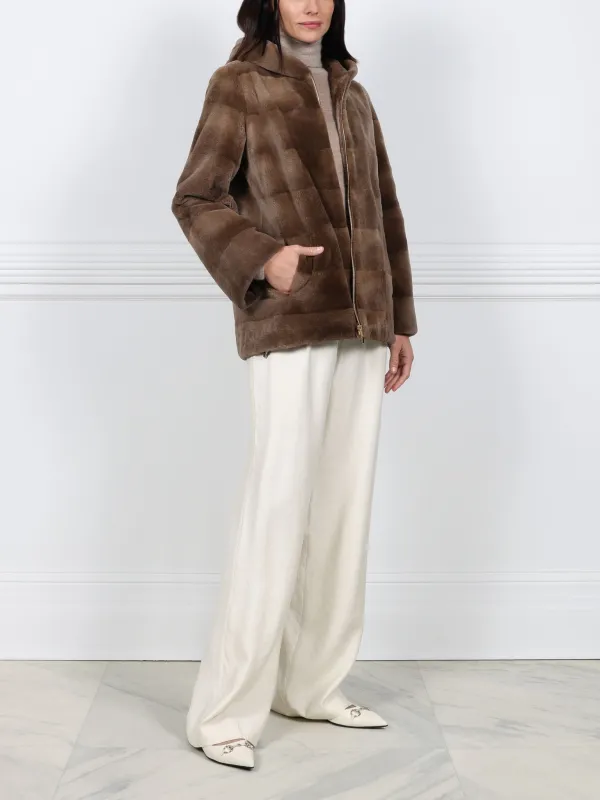 The Emma Sheared Mink Jacket sold by Pologeorgis