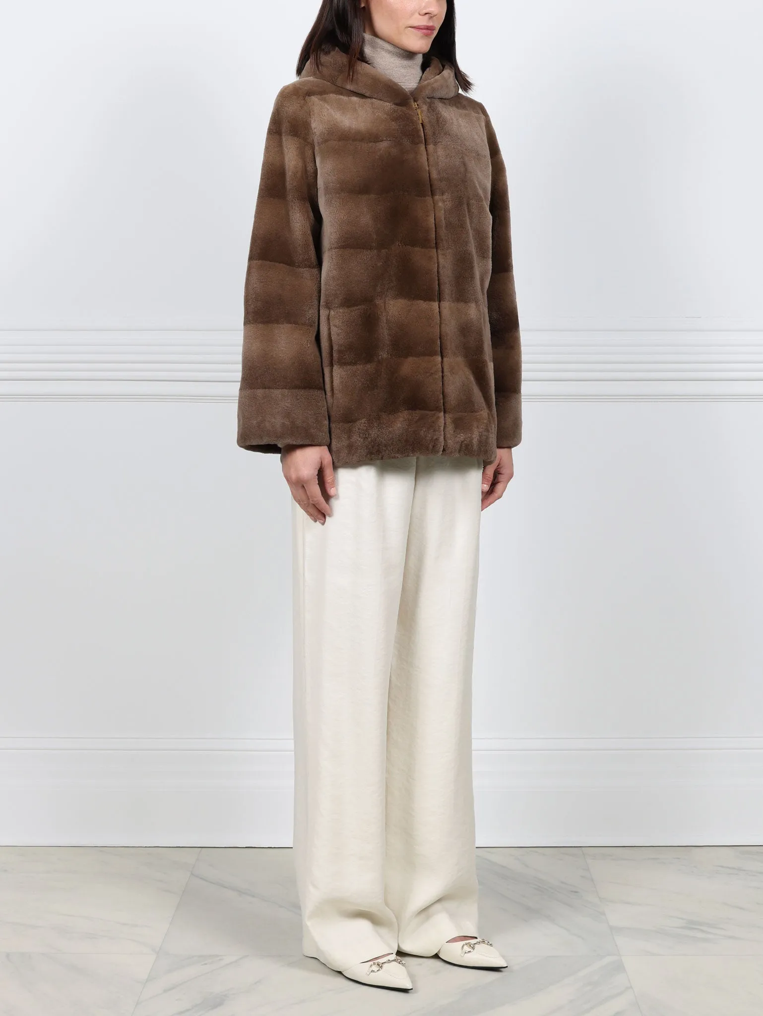 The Emma Sheared Mink Jacket sold by Pologeorgis product image thumbnail 4