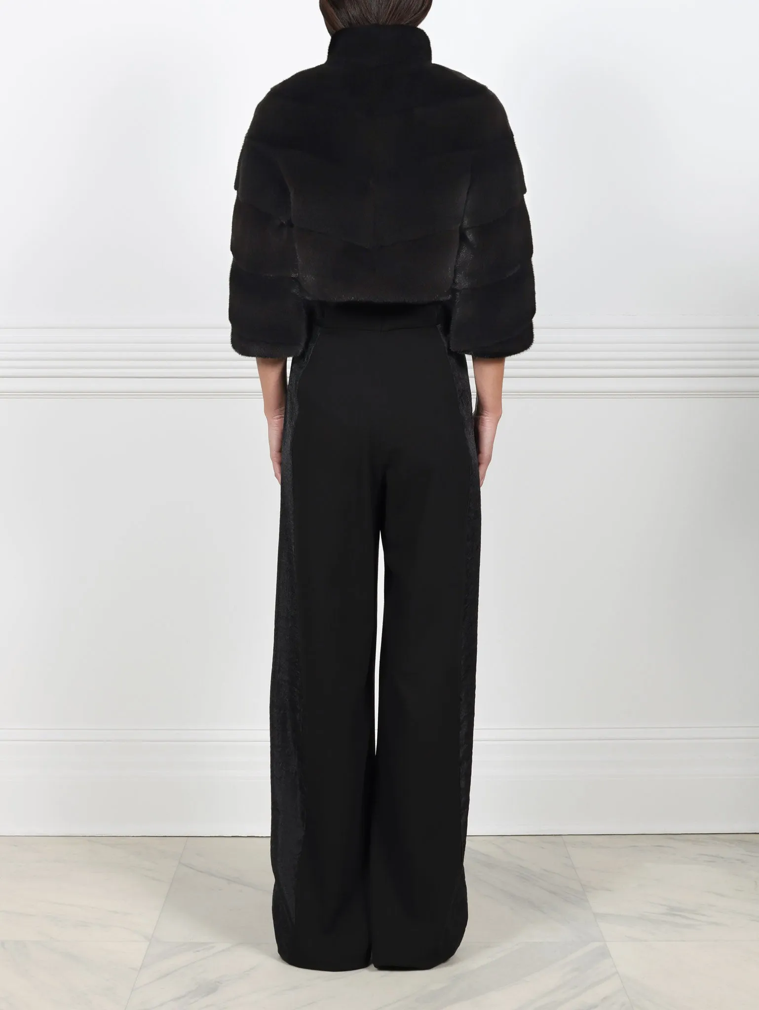 Diagonal Mink Fur Evening Jacket sold by Pologeorgis product image thumbnail 3