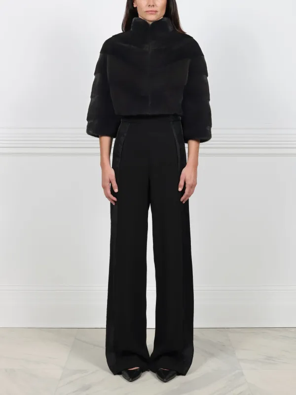 Diagonal Mink Fur Evening Jacket sold by Pologeorgis