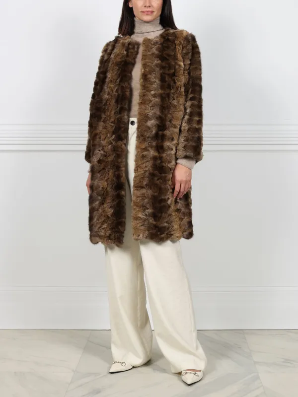 The Irie Upcycled Sable Coat sold by Pologeorgis