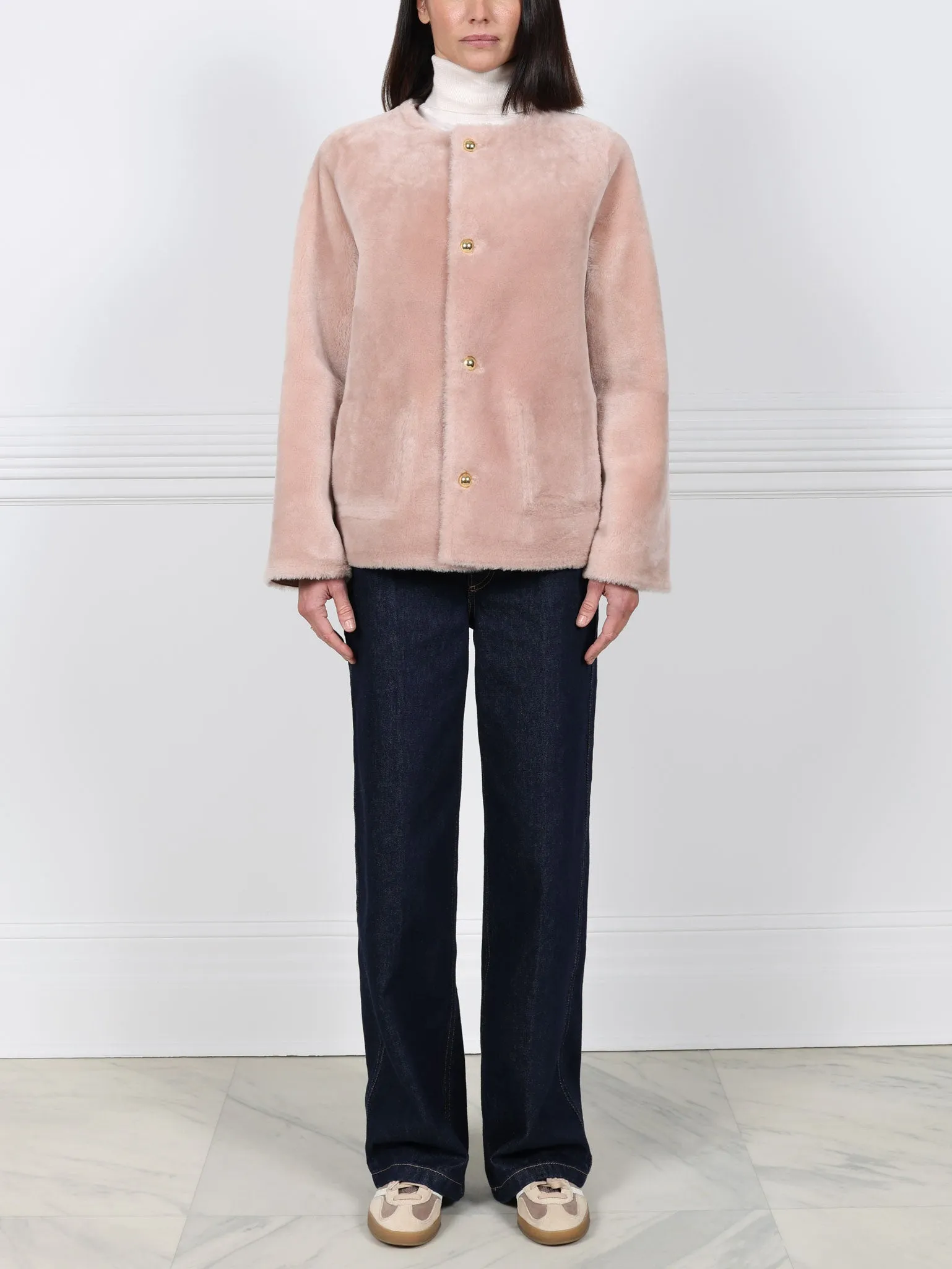 The Farrah Reversible Shearling Jacket sold by Pologeorgis product image thumbnail 2