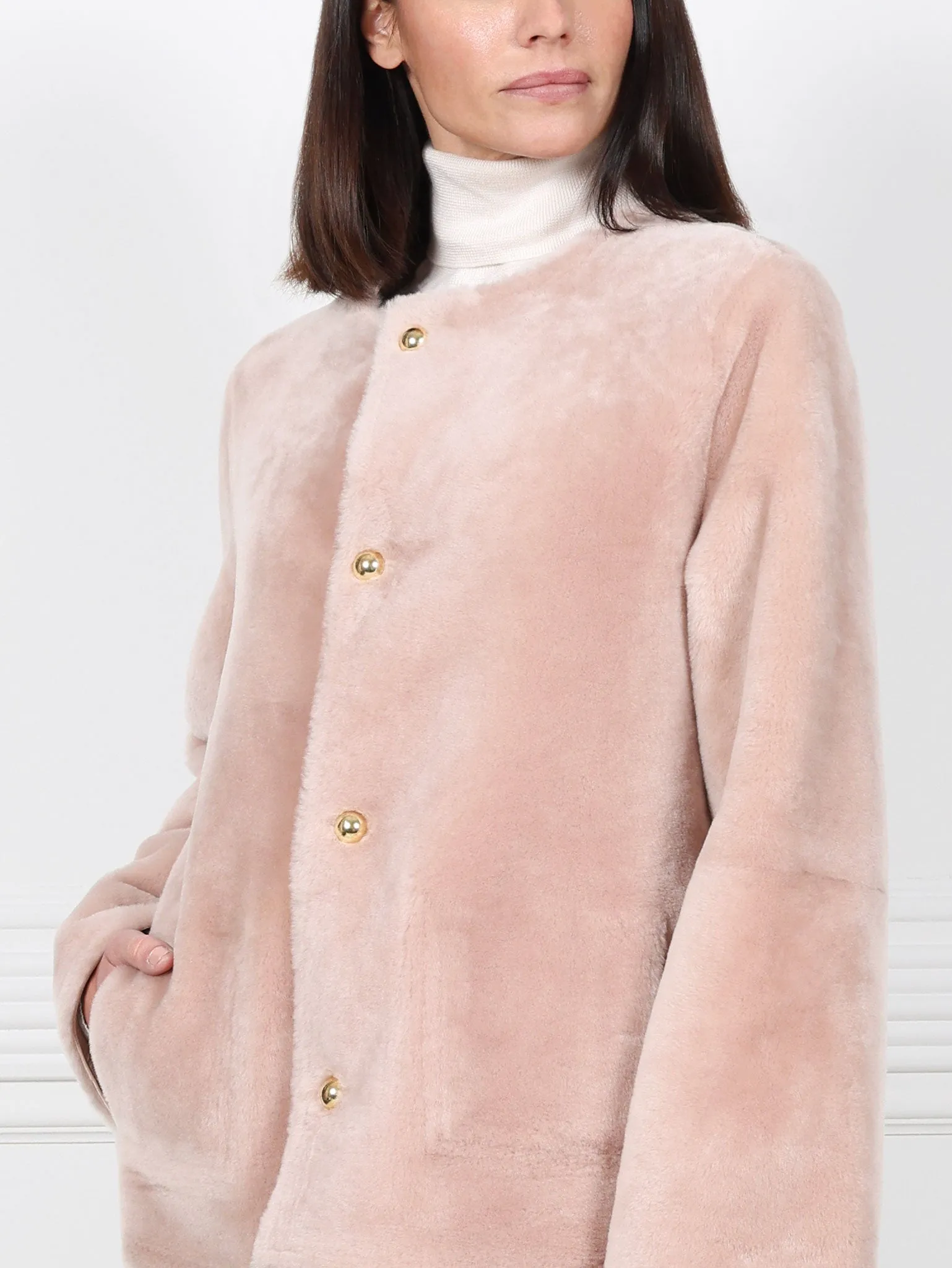 The Farrah Reversible Shearling Jacket sold by Pologeorgis product image thumbnail 4