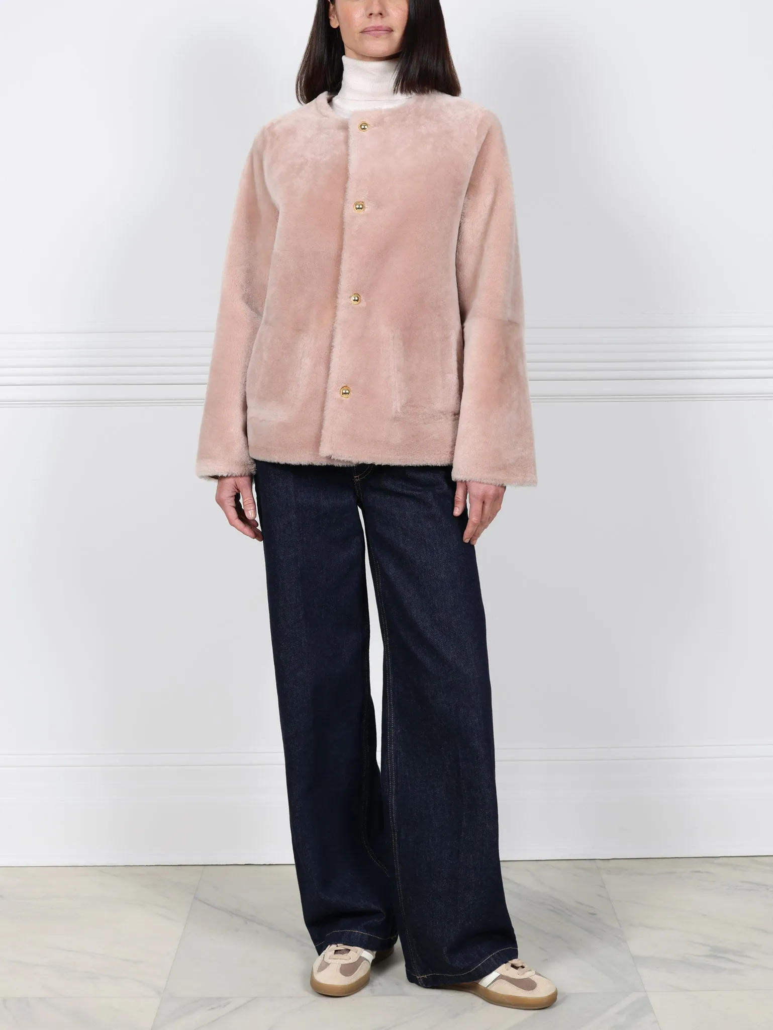The Farrah Reversible Shearling Jacket sold by Pologeorgis product image thumbnail 3