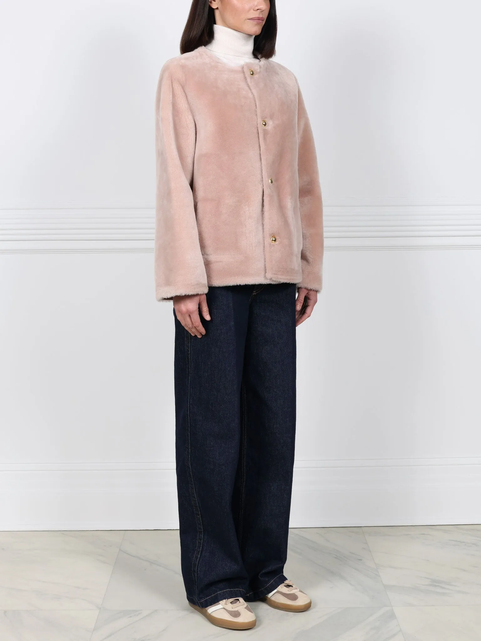 The Farrah Reversible Shearling Jacket sold by Pologeorgis product image thumbnail 5