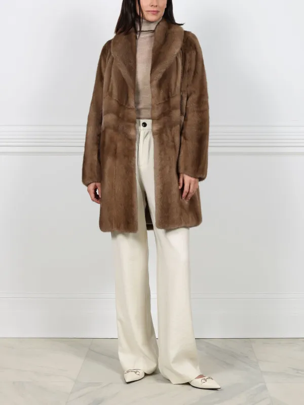 The Chevron Mink Coat sold by Pologeorgis