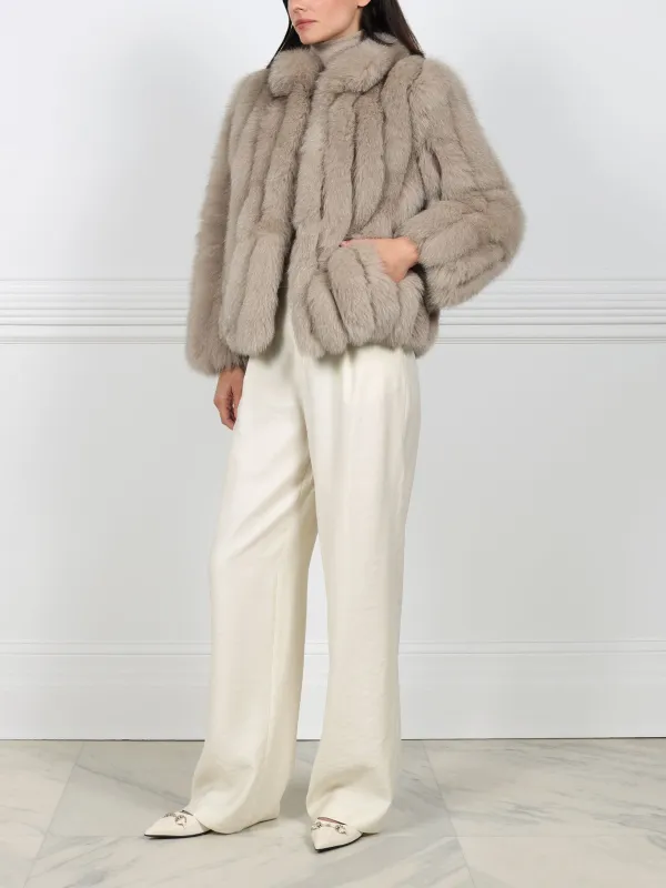 The Sawyer Fox Fur Jacket sold by Pologeorgis