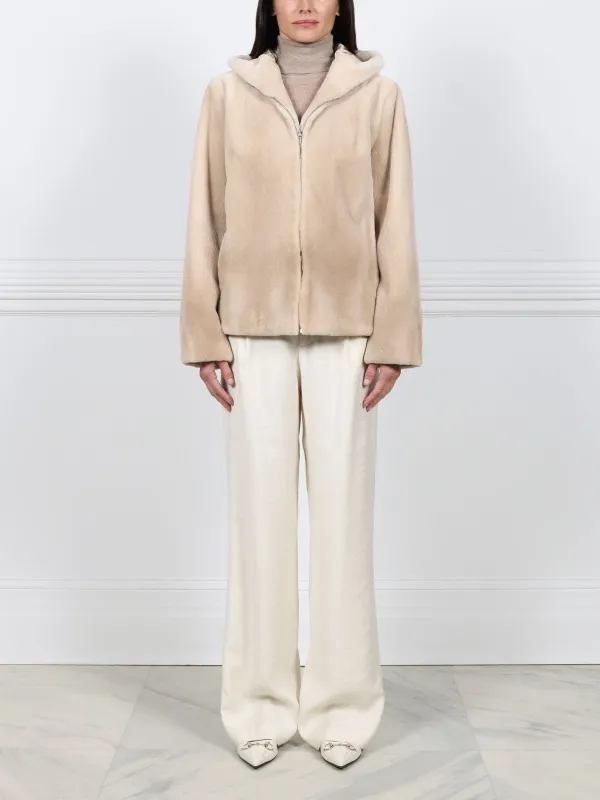 The Goldie Palomino Sheared Mink Fur Jacket sold by Pologeorgis