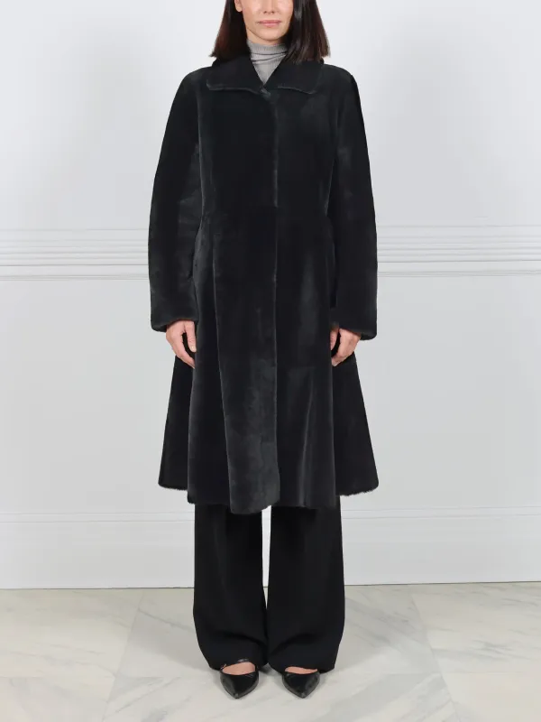 The Trumpet Shearling Coat sold by Pologeorgis