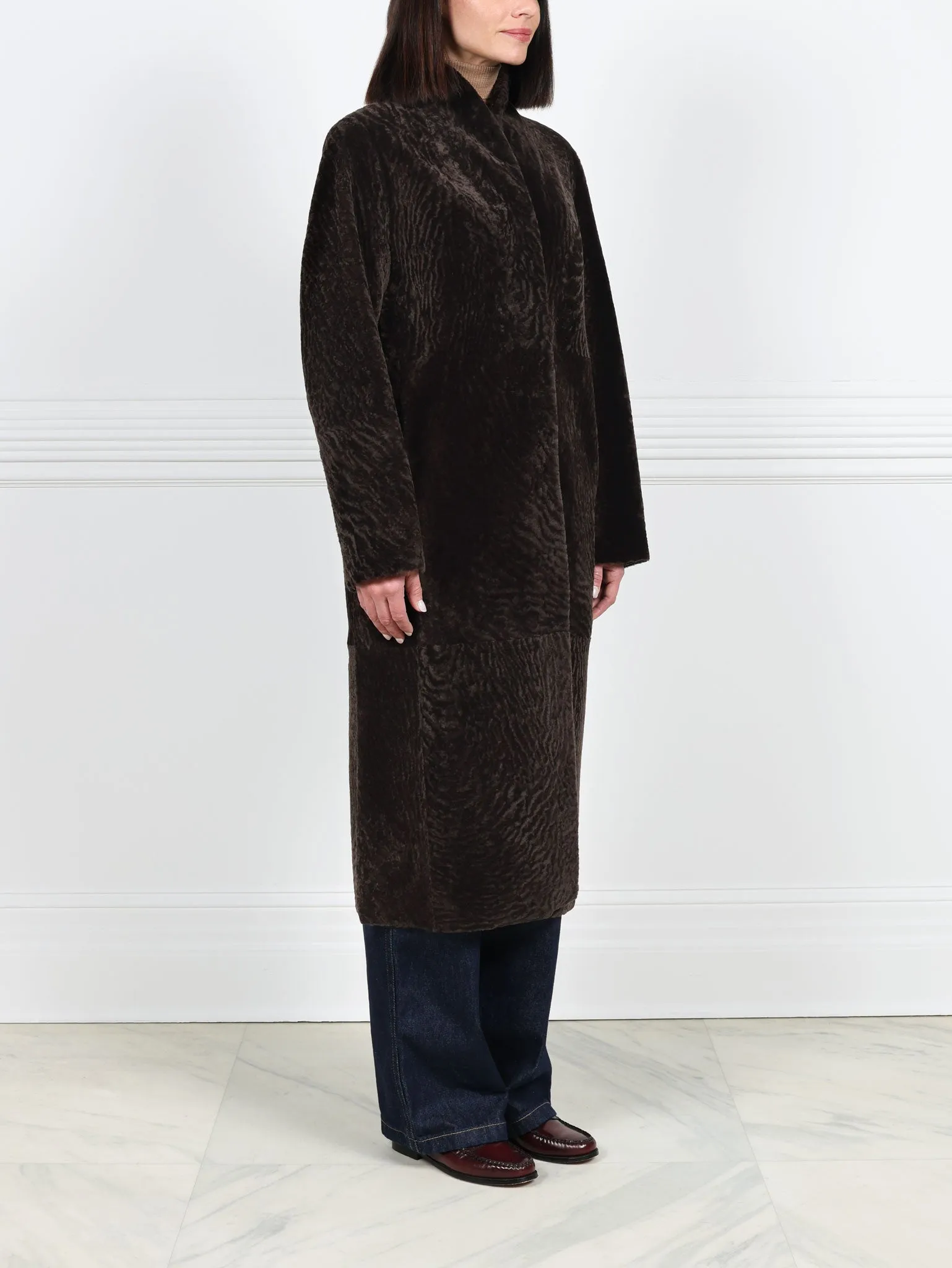 The Cleo Reversible Shearling Coat sold by Pologeorgis product image thumbnail 4