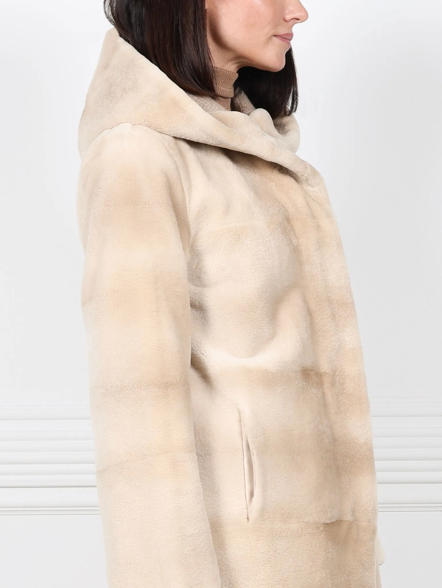 The Sandy Sheared Mink Reversible Coat sold by Pologeorgis product image thumbnail 4