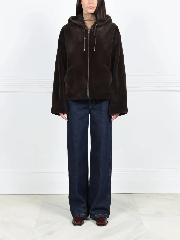 The Dahlia Sheared Mink Fur Jacket sold by Pologeorgis